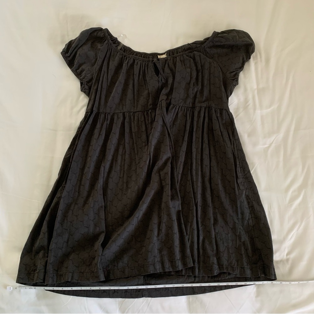 Universal Thread Black Off-the-Shoulder Puff Sleeve Sundress
